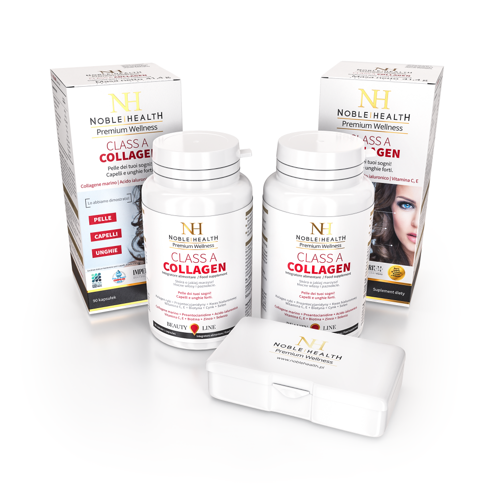 2 x Kolagen rybi Class A Collagen + Pudełko na tabletki