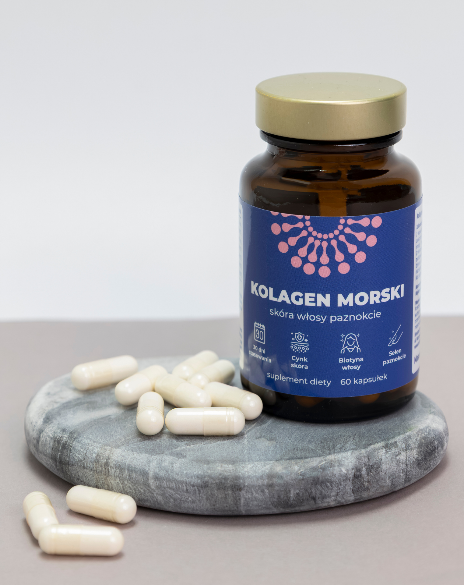 Kolagen morski Suplement diety skóra włosy paznokcie