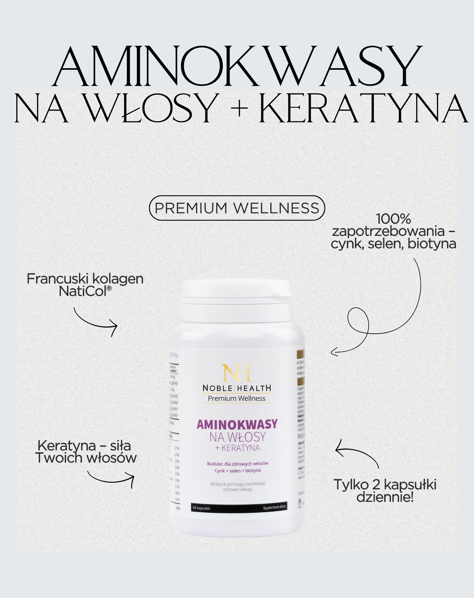 Aminokwasy na włosy + keratyna