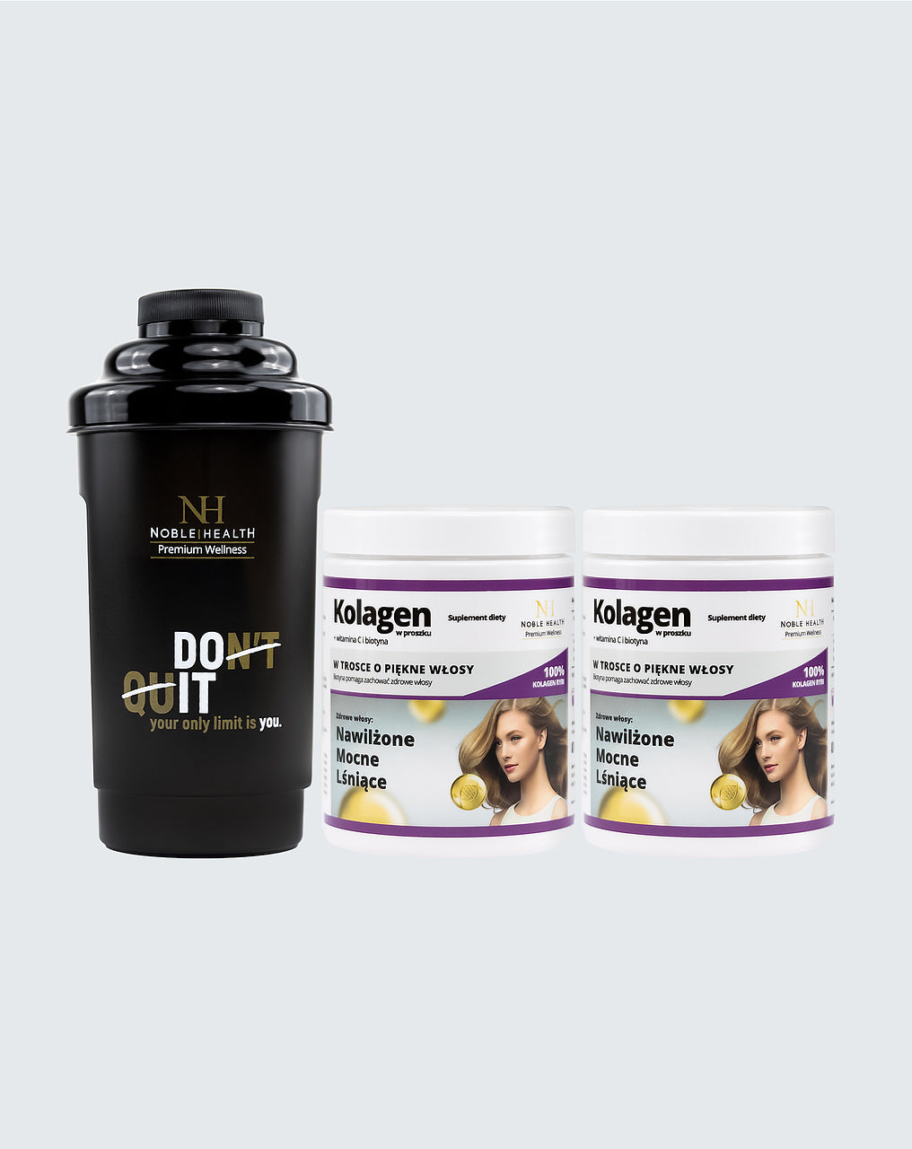 2 x Kolagen + witamina C i biotyna + Shaker
