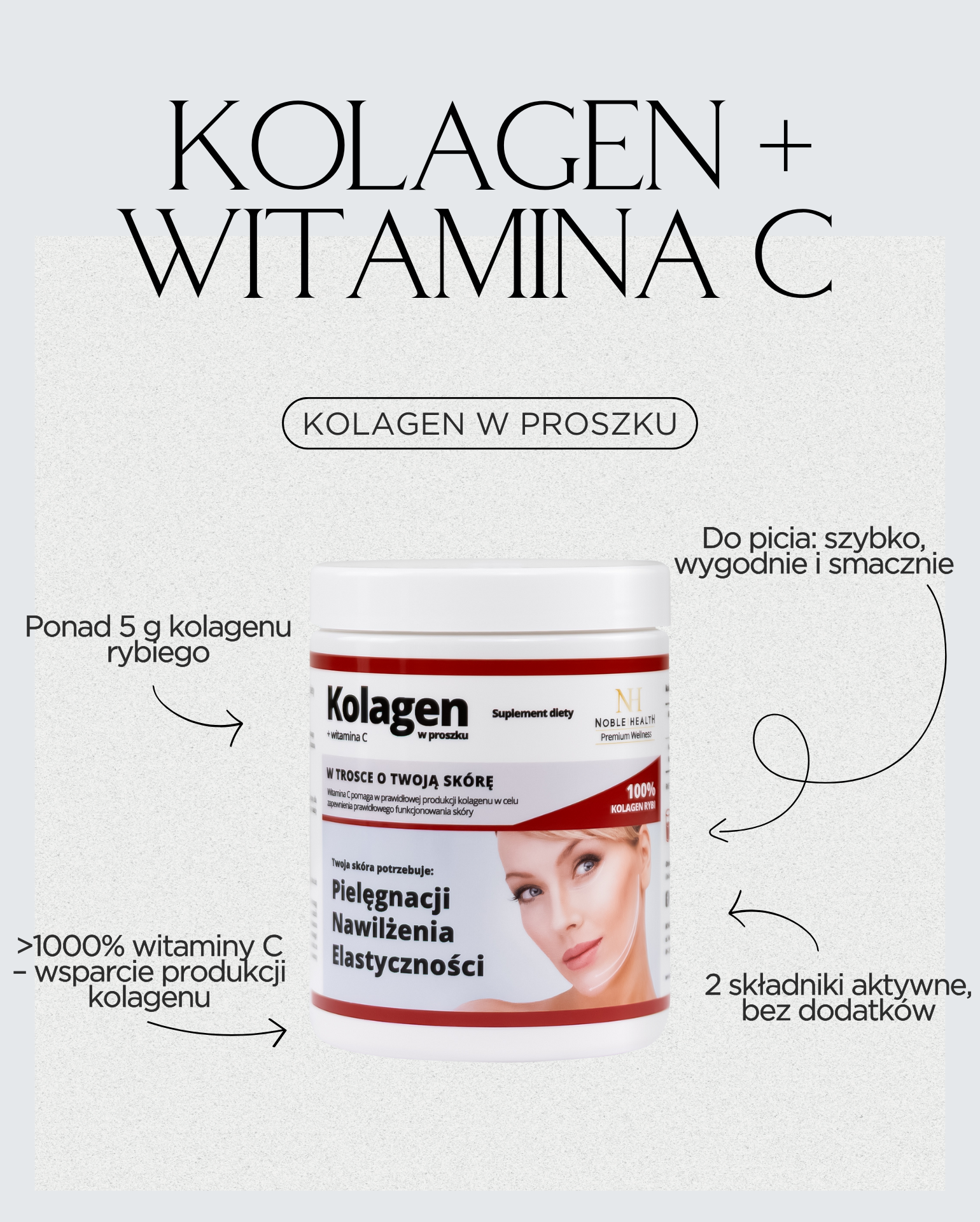 Kolagen + witamina C w proszku