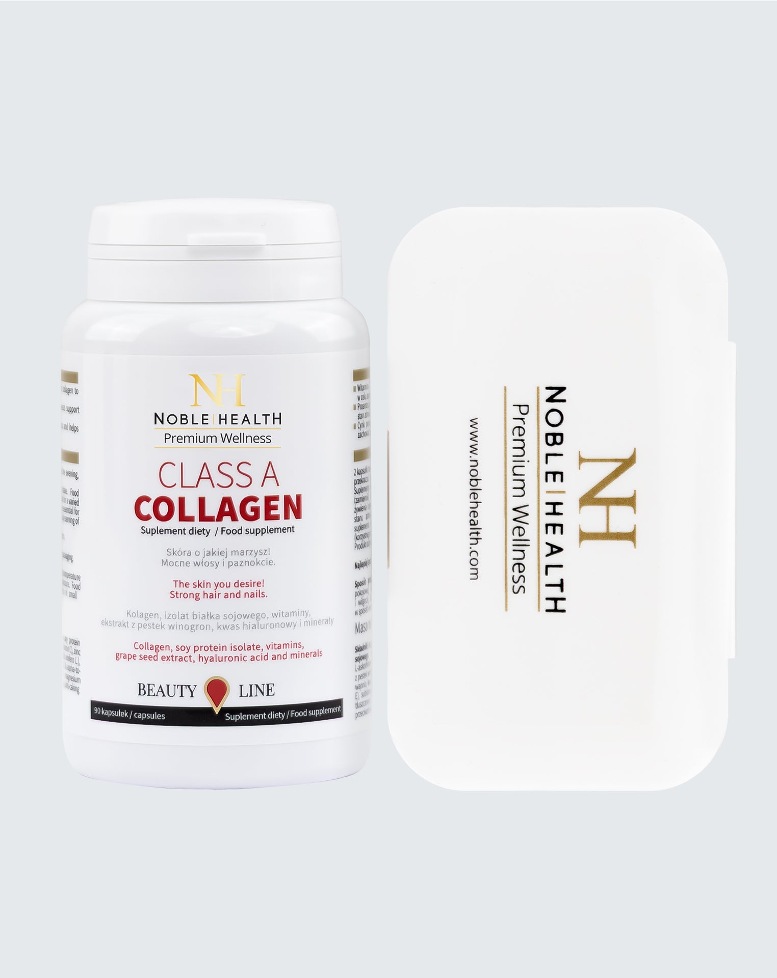 Kolagen rybi Class A Collagen + Pudełko na tabletki