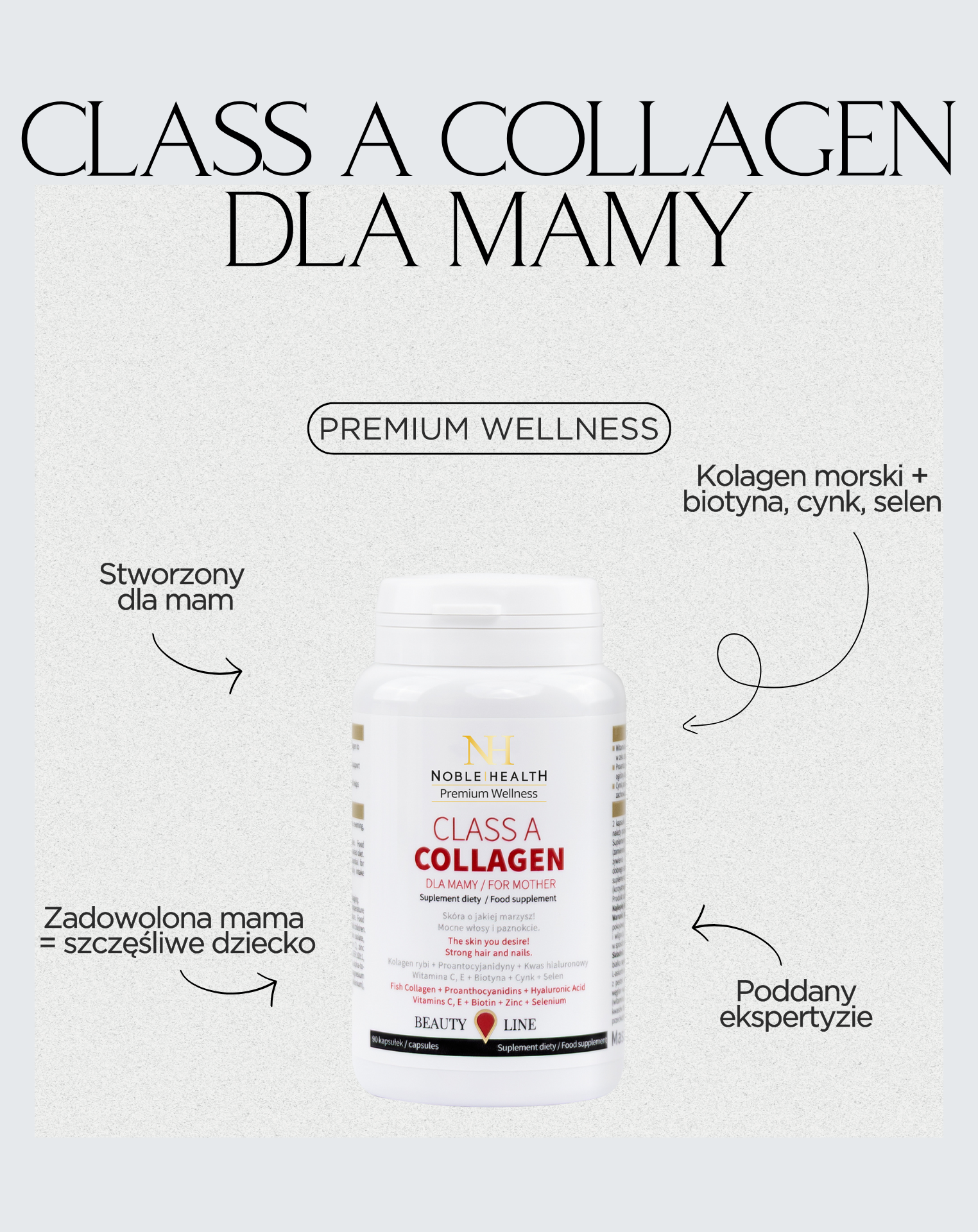 Kolagen w kapsułkach Class A Collagen dla Mamy