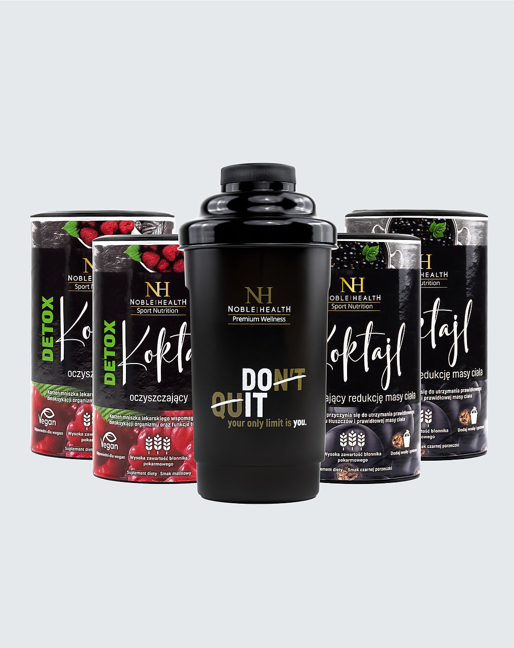 Zestaw 4 Koktajle + Shaker