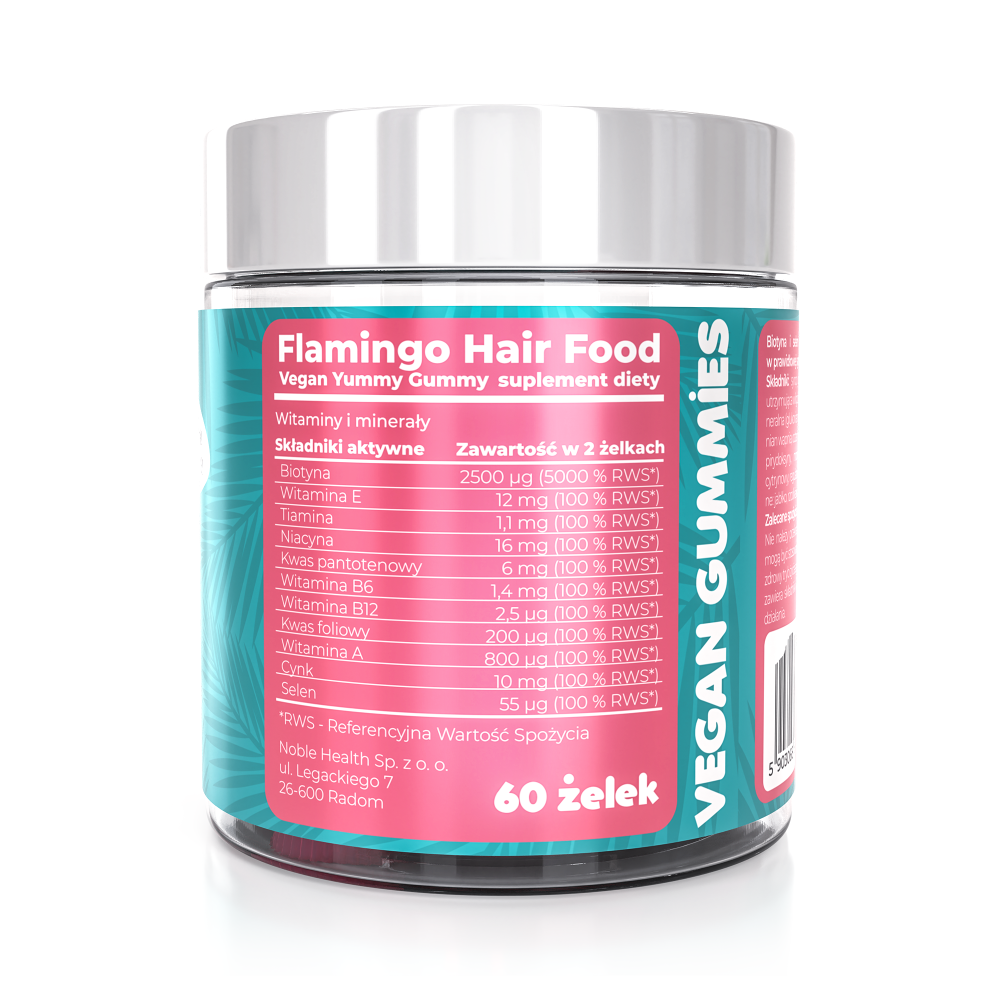 Flamingo Hair Food Vegan Yummy Gummy