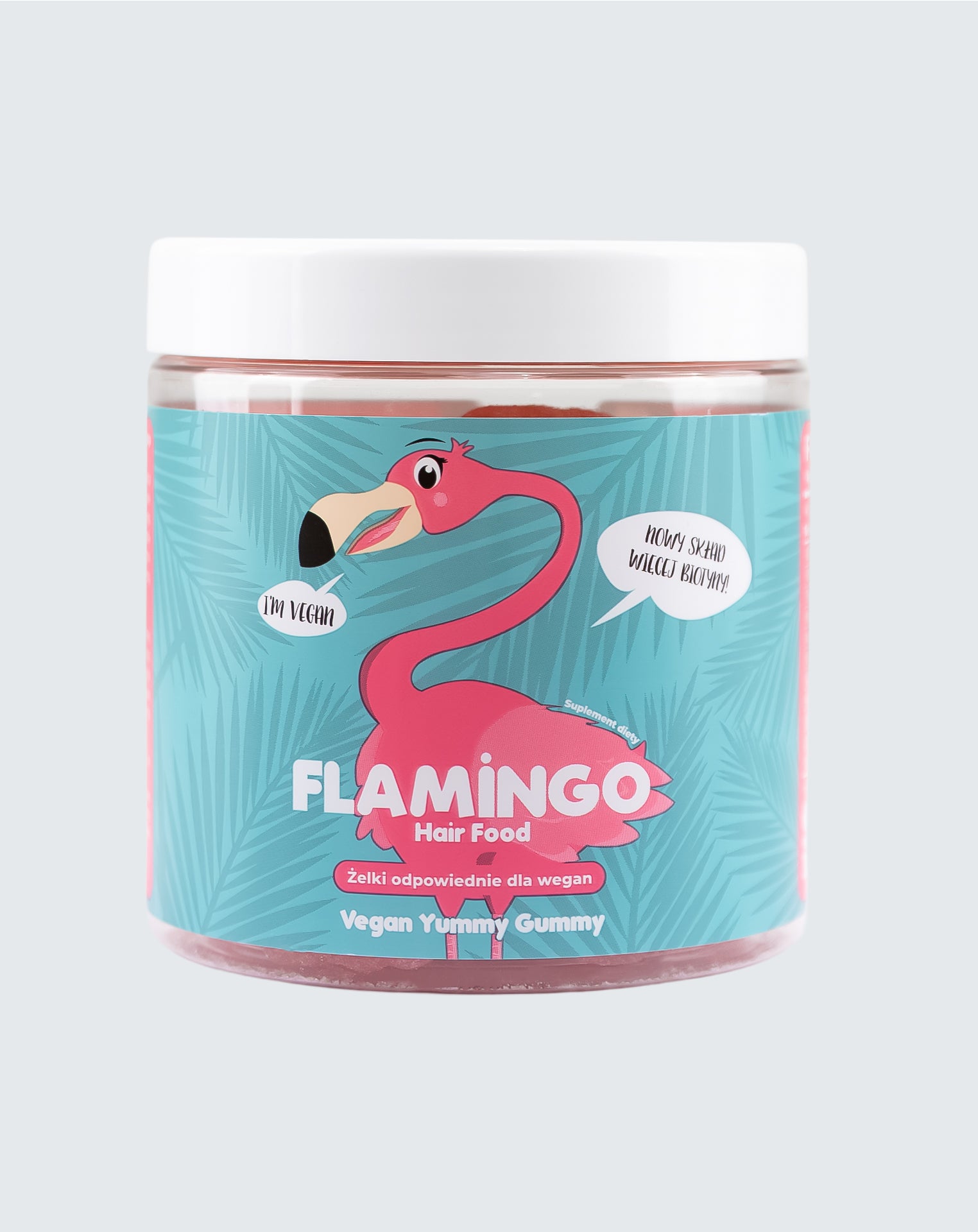 Flamingo Hair Food Vegan Yummy Gummy
