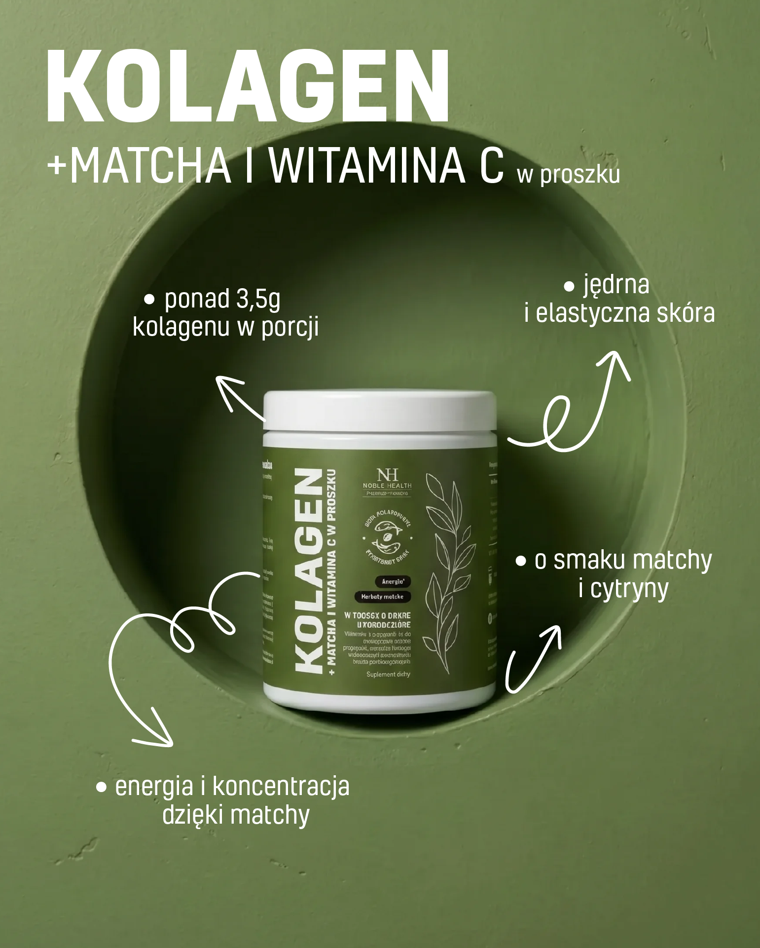Kolagen + matcha i witamina C w proszku - w trosce o dobre samopoczucie